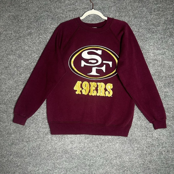 Hanes Activewear Other - Vintage San Francisco 49ers‎ Crewneck Sweatshirt Size Large Burgundy